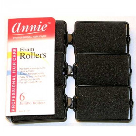 Annie Foam Rollers 6 Jumbo Rollers #1065 Annie Foam Rollers 6 Jumbo Rollers #1065